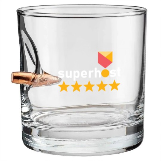 Discover Airbnb Superhost, airbnb travel, proud host, Bullet Whiskey Glasses