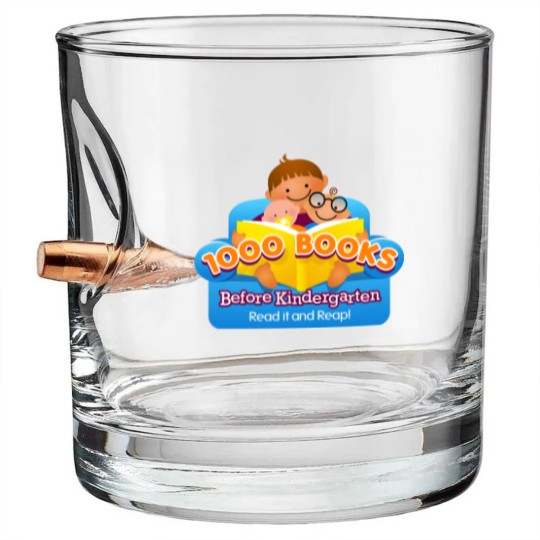 Discover 1000 Books Before Kindergarten Bullet Whiskey Glasses