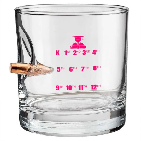 Discover handprint chart grow with me school year growth Bullet Whiskey Glasses