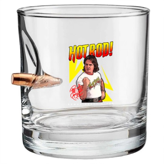 Discover Hot Rod Rowdy - Roddy Piper - Bullet Whiskey Glasses