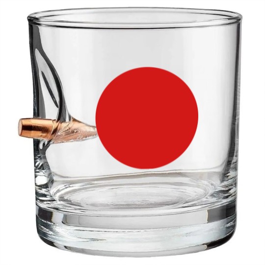 Discover Red Dot Bullet Whiskey Glasses