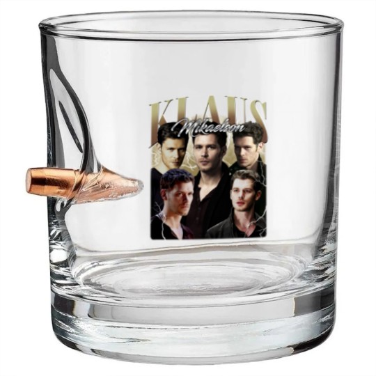 Discover Klaus Mikaelson Vintage Bullet Whiskey Glasses, Gift For Women and Man Unisex Bullet Whiskey Glasses