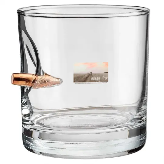 Discover Walking Free - Freedom because of Jesus Christ Bullet Whiskey Glasses
