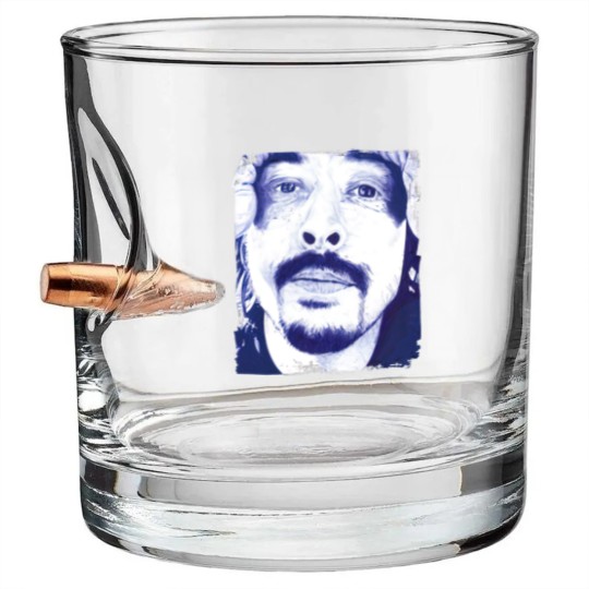 Discover My Hero - D Grohl - Bullet Whiskey Glasses