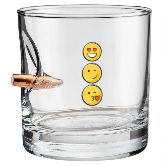 Discover Love Emojis Bullet Whiskey Glasses
