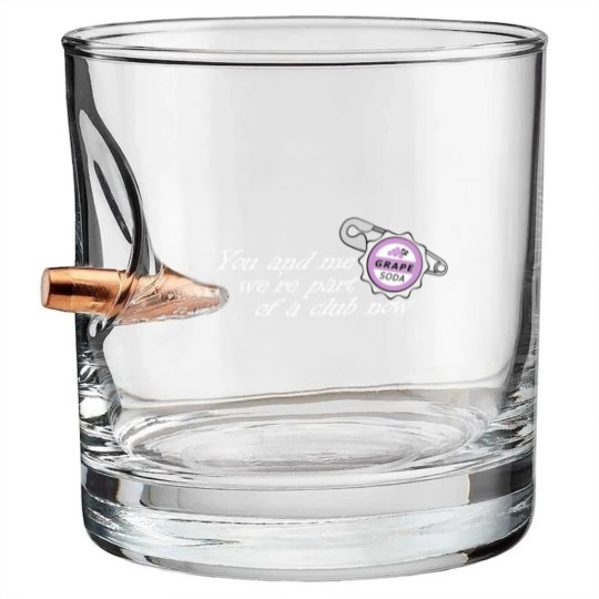 Discover Up; Grape Soda Pin Bullet Whiskey Glasses