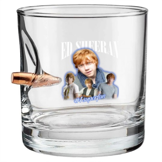 Discover Vintage E.d She.Eran #1 Supe.rfan Unisex Bullet Whiskey Glasses, E.d Sheer.an 2023 Tour Bullet Whiskey Glasses