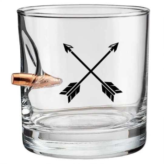 Discover arrows crossed Bullet Whiskey Glasses