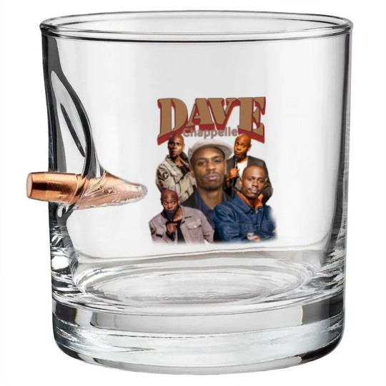 Discover Limited Dave Chappelle Bullet Whiskey Glasses, Vintage 90s Dave Chappelle Bullet Whiskey Glasses