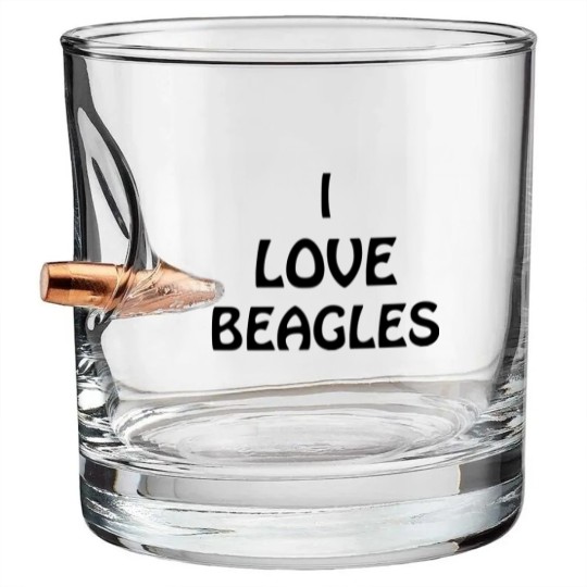 Discover Barry Loves Beagles - Beagles - Bullet Whiskey Glasses