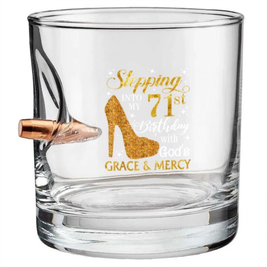 Discover Stepping Into My 71St Birthday With God's Grace Bullet Whiskey Glasses