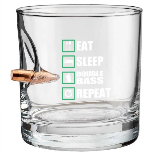 Discover Double Bass Gift Bullet Whiskey Glasses