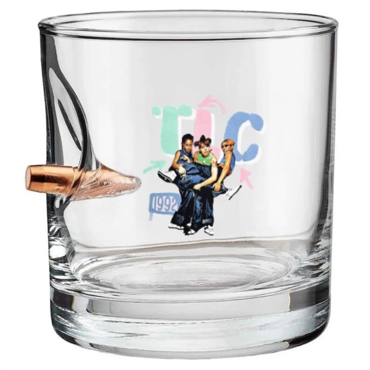 Discover TLC Bullet Whiskey Glasses, XL, 1992 Vintage