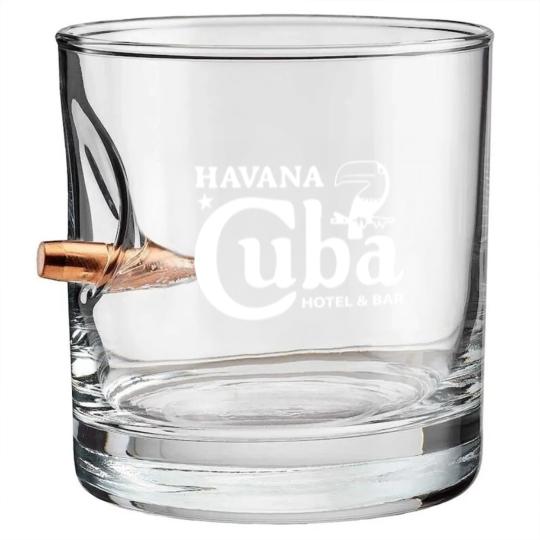 Discover Havana Cuba Bullet Whiskey Glasses