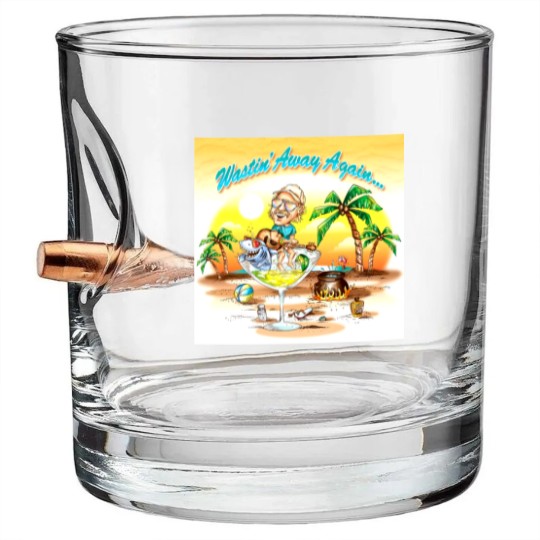Discover Wastin' Away Again Jimmy Buffett Bullet Whiskey Glasses, Vintage Jimmy Buffett Memorial Bullet Whiskey Glasses