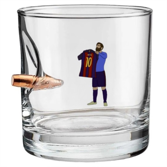 Discover Lionel Messi Barcelona FC Printed Bullet Whiskey Glasses