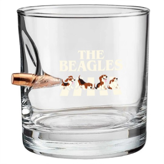 Discover The Beagles Funny Gag - Funny Beagles - Bullet Whiskey Glasses