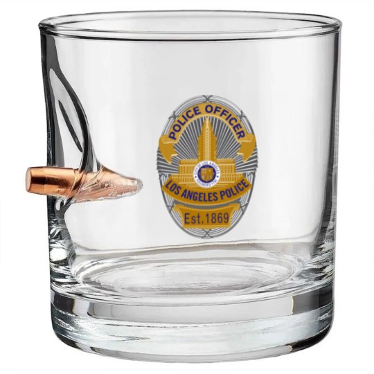 Discover LAPD Police Officer Badge Bullet Whiskey Glasses