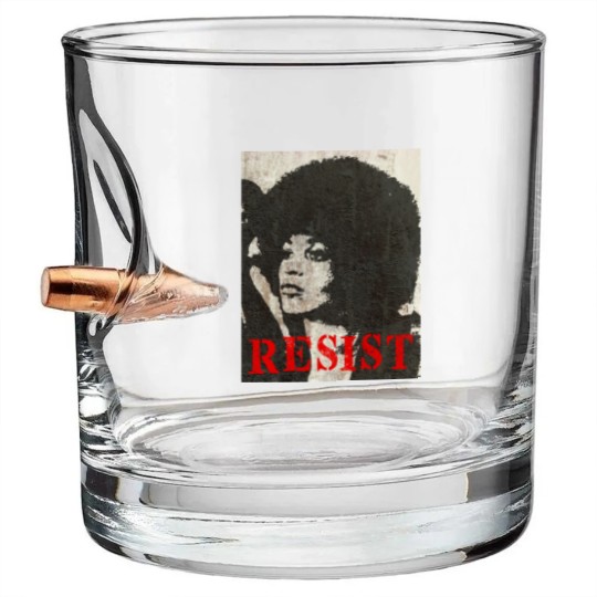 Discover Angela Davis Resist - Angela Davis - Bullet Whiskey Glasses