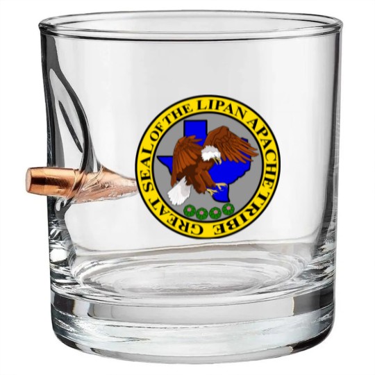Discover Lipan Apache Tribe's Great Seal Womens Dark T Bullet Whiskey Glasses