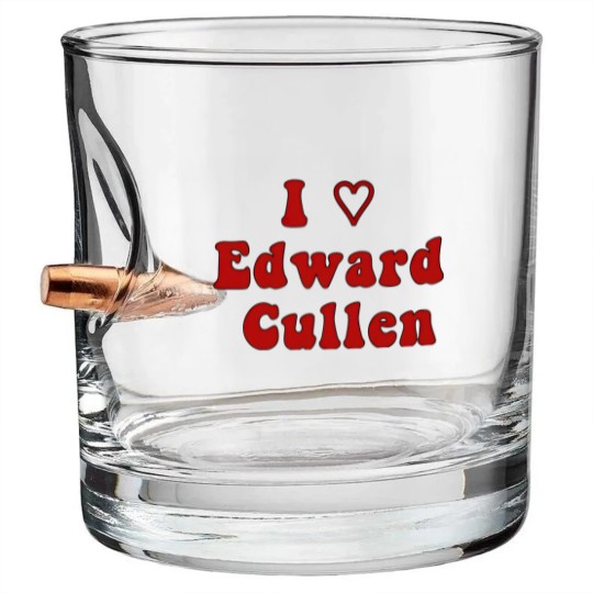 Discover I Love Edward Cullen - Twilight - Bullet Whiskey Glasses