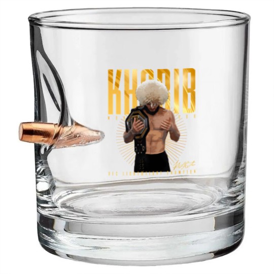 Discover Khabib Nurmagomedov - Khabib Nurmagomedov Mixed Martial Art - Bullet Whiskey Glasses