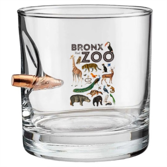 Discover Bronx Zoo Collage Bullet Whiskey Glasses