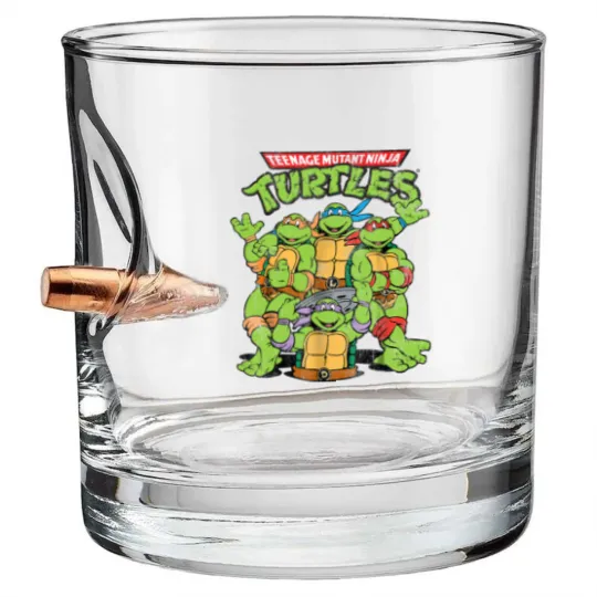 Discover Retro Teenage Mutant Ninja Turtles Bullet Whiskey Glasses, Funny Turtle Bullet Whiskey Glasses