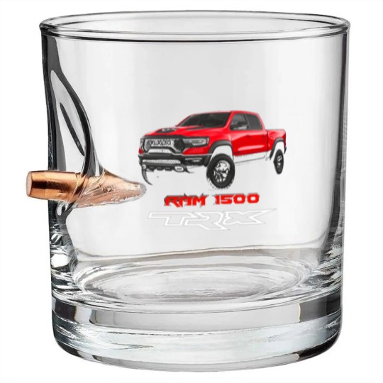 Discover RAM 1500 TRX 4x4 Truck Offroad Bullet Whiskey Glasses