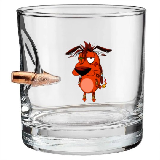 Discover Courage the Red XIII - Courage The Cowardly Dog - Bullet Whiskey Glasses