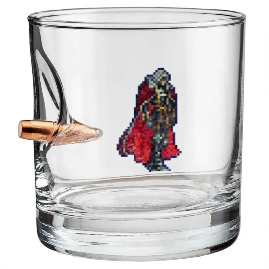 Discover Alucard Vintage Pixels - Castlevania - Bullet Whiskey Glasses