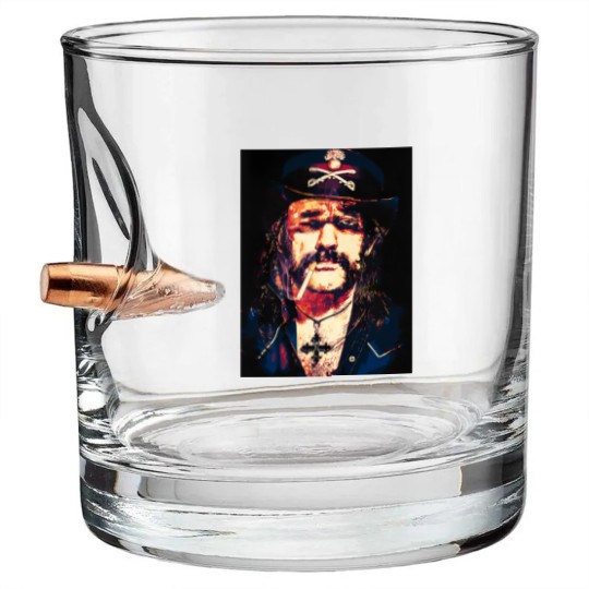 Discover Lemmy Kilmister! Art | Essential Bullet Whiskey Glasses