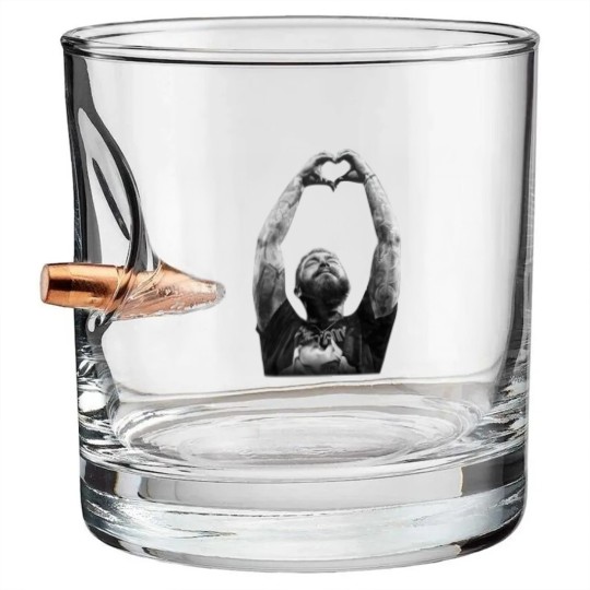 Discover Post Malone Bullet Whiskey Glasses, Music Lover Bullet Whiskey Glasses, Graphic Concert Bullet Whiskey Glasses