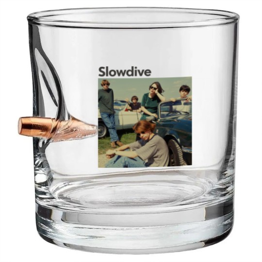 Discover 90s Slowdive Band Bullet Whiskey Glasses, Slowdive Bullet Whiskey Glasses