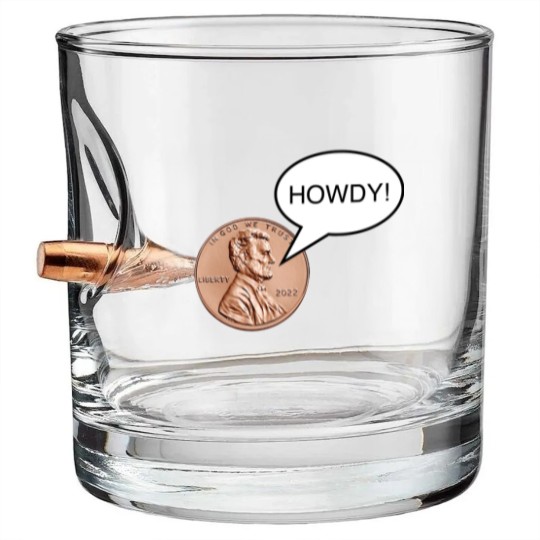 Discover RYAN TRAHAN, Penny Howdy Bullet Whiskey Glasses
