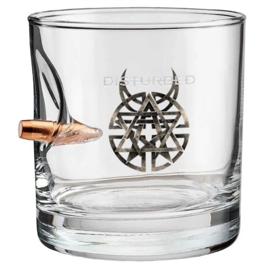 Discover Disturbed Tour Bullet Whiskey Glasses