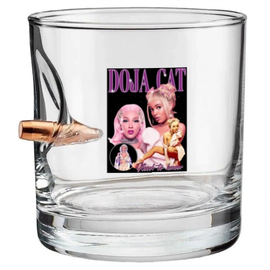 Discover Bootleg Doja Cat Bullet Whiskey Glasses, Doja Cat 90s Graphic Bullet Whiskey Glasses, Vintage Bullet Whiskey Glasses