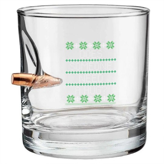 Discover Elf Quote Hug Sweater Bullet Whiskey Glasses