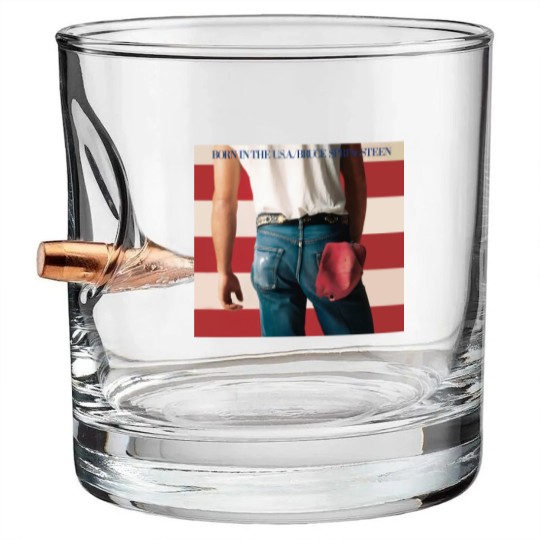 Discover Vintage Bruce Springsteen Born In The USA Bullet Whiskey Glasses, Bruce Springsteen E Street Band 2023 Tour Bullet Whiskey Glasses