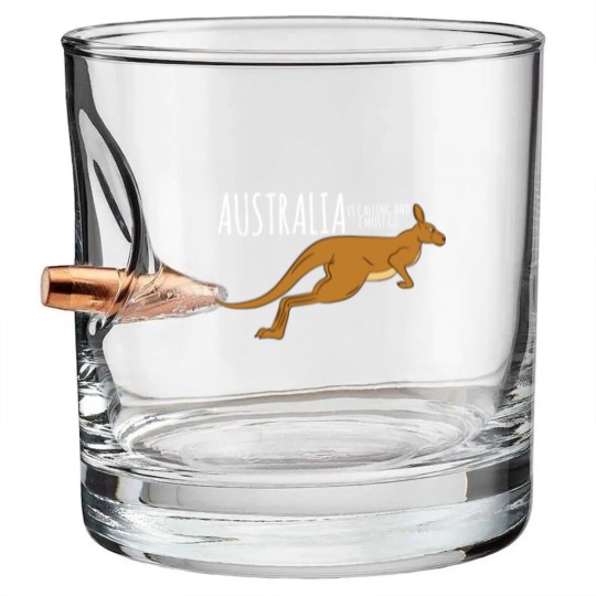 Discover Kangaroo-Australia Is Calling And I Must Go Bullet Whiskey Glasses