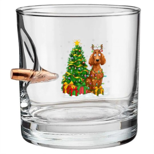 Discover Irish Setter Dog Lover Xmas Lighting Irish Setter Bullet Whiskey Glasses