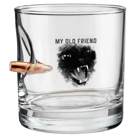 Discover Hello Darkness my old friend Bullet Whiskey Glasses