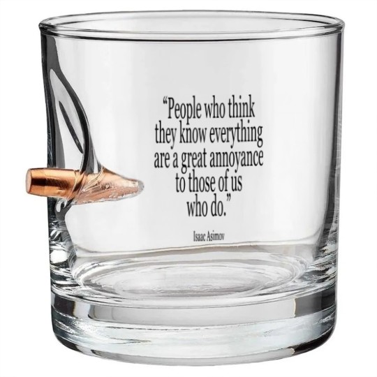 Discover isaac asimov Bullet Whiskey Glasses