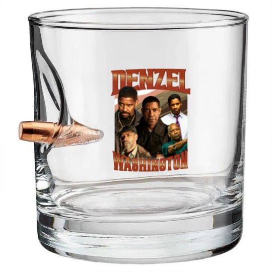 Discover DENZEL WASHINGTON Retro Vintage Bullet Whiskey Glasses - Denzel Washington Tribute Bullet Whiskey Glasses