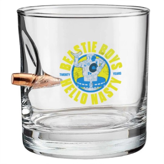 Discover Beastie Boys unisex: Hello Nasty 20 Years Bullet Whiskey Glasses