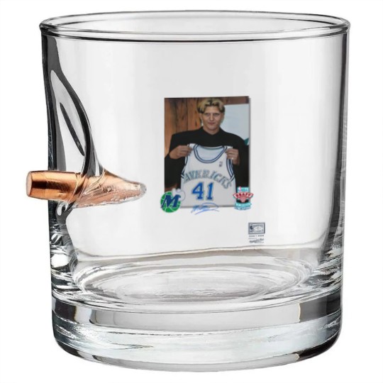 Discover Luka Doncic Mitchell & Ness Dirk Nowitzki Draft Jersey Bullet Whiskey Glasses