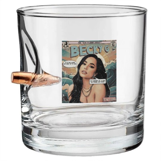 Discover Becky G Comic Bullet Whiskey Glasses, 90S Vintage Merch Book Art