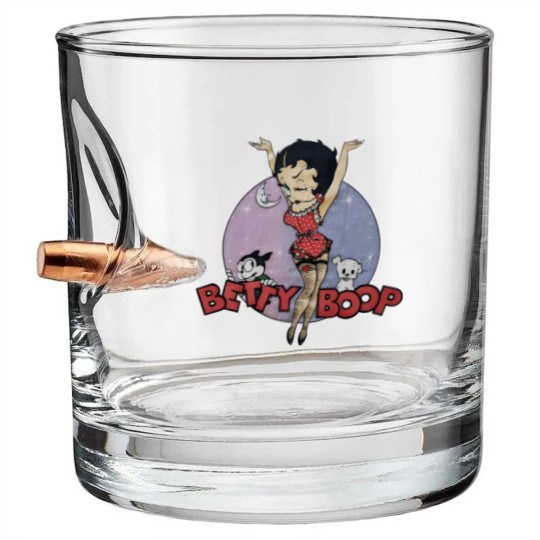 Discover Vintage 1988 Betty Boop in Fishnet Stockings Bullet Whiskey Glasses