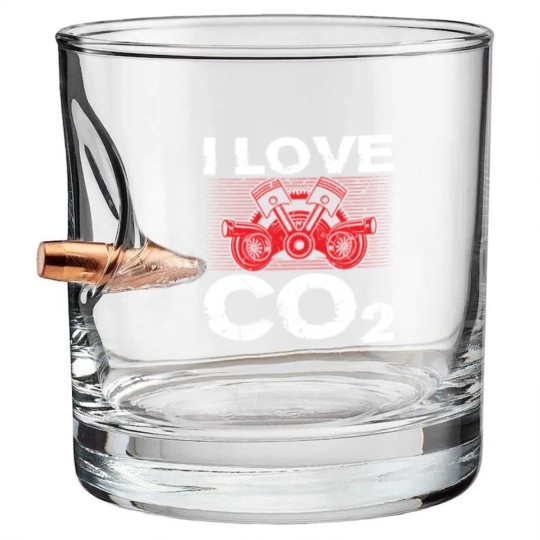 Discover I Love CO2 I Love Diesel Tuning Tuner Bullet Whiskey Glasses