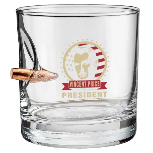 Discover Vincent Price for President Bullet Whiskey Glasses Bullet Whiskey Glasses